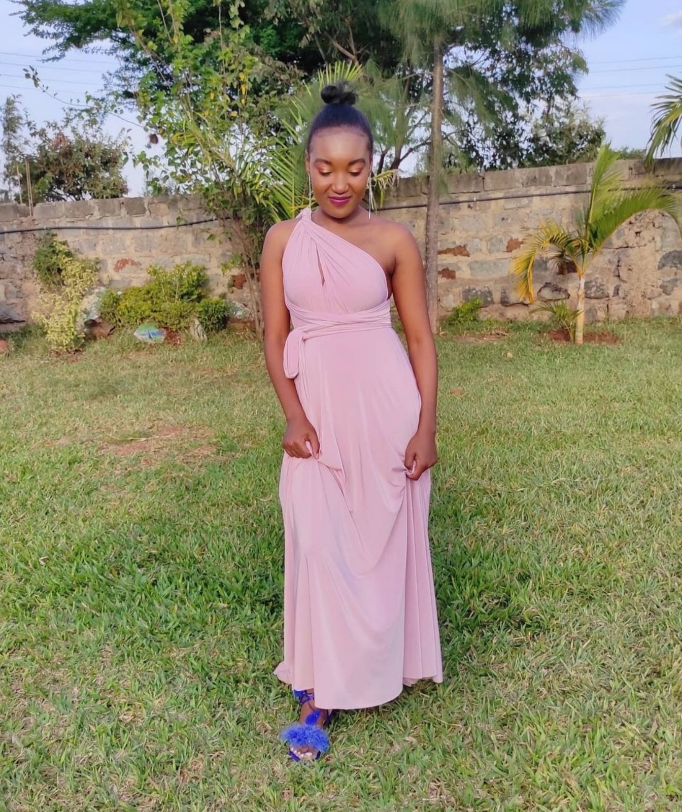 Women | Very quality blush pink, infinity-tie | YAGA